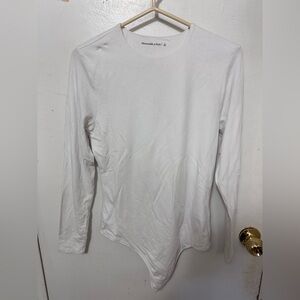 Abercrombie & Fitch White Long Sleeve Top